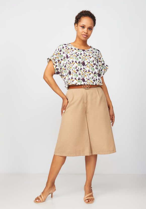 Шорты бермуды с карманами Анастасия шир.  580, рис. 2