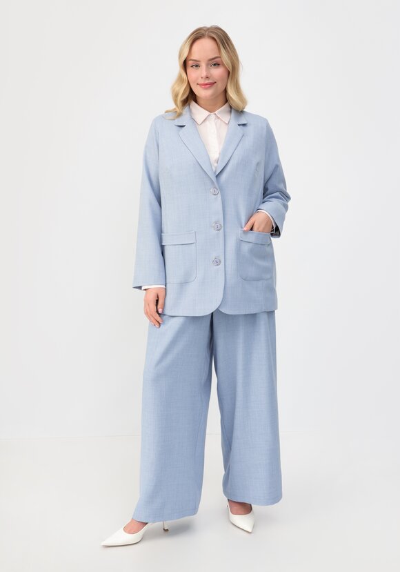 Пиджак однобортный на пуговицах шир.  580, рис. 8