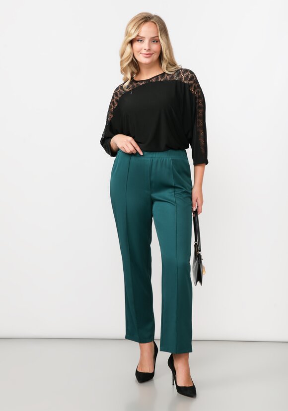 Блуза со вставкой из кружева шир.  580, рис. 5