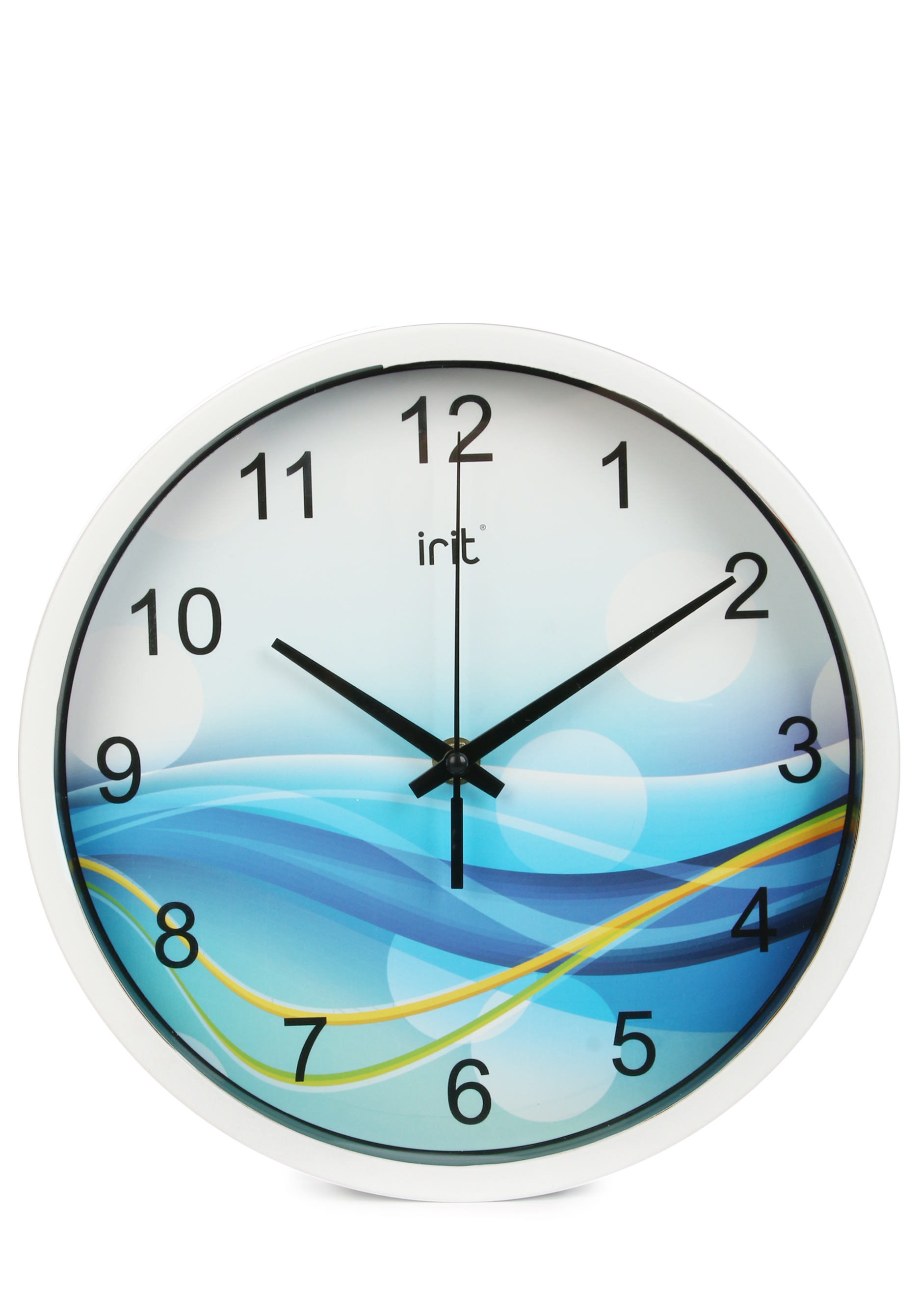 Круглые настенные часы IRIT, цвет голубой, размер 25 см - фото 9