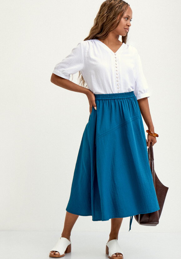 Юбка с декоративной сборкой шир.  580, рис. 9