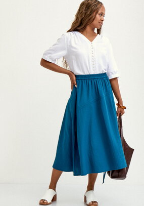 Юбка с декоративной сборкой