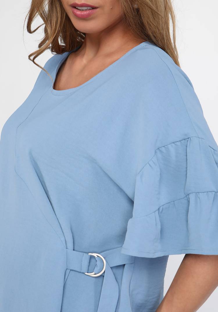 Блуза с регулируемым поясом шир.  750, рис. 4