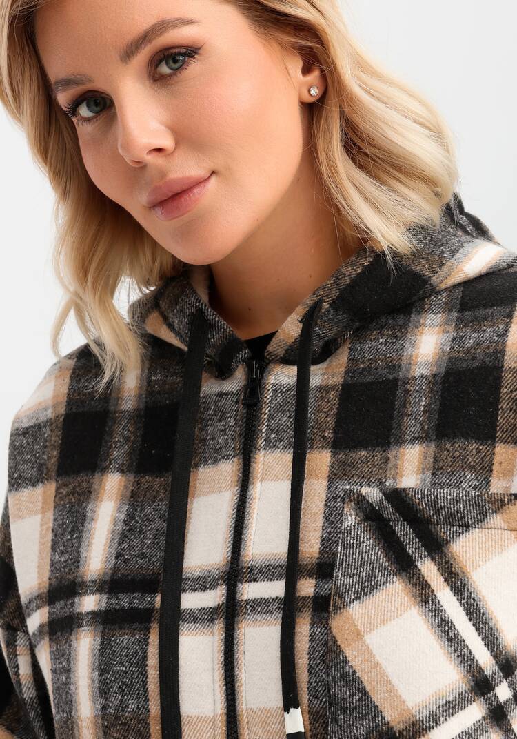 Толстовка утеплённая в клетку шир.  750, рис. 5