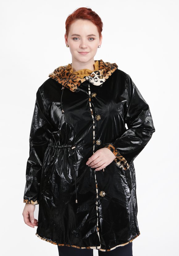 Куртка с анималистическим принтом шир.  580, рис. 2