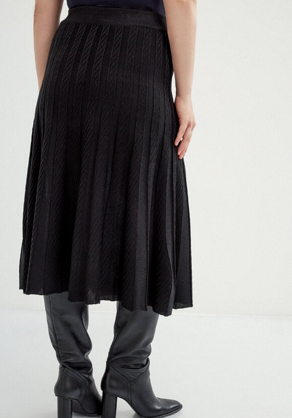 Юбка миди А-силуэта с переплетениями шир.  580, рис. 19