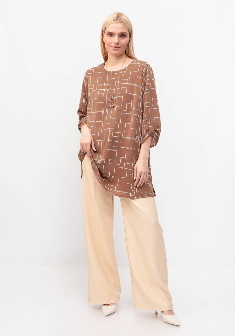 Туника с геометрическим дизайном Марта шир.  750, рис. 14