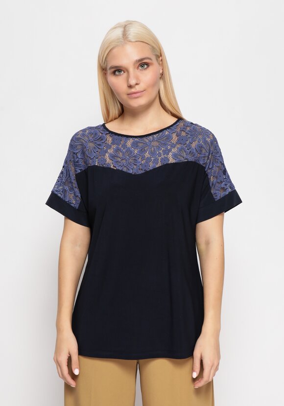 Блуза   с  кружевом шир.  580, рис. 4