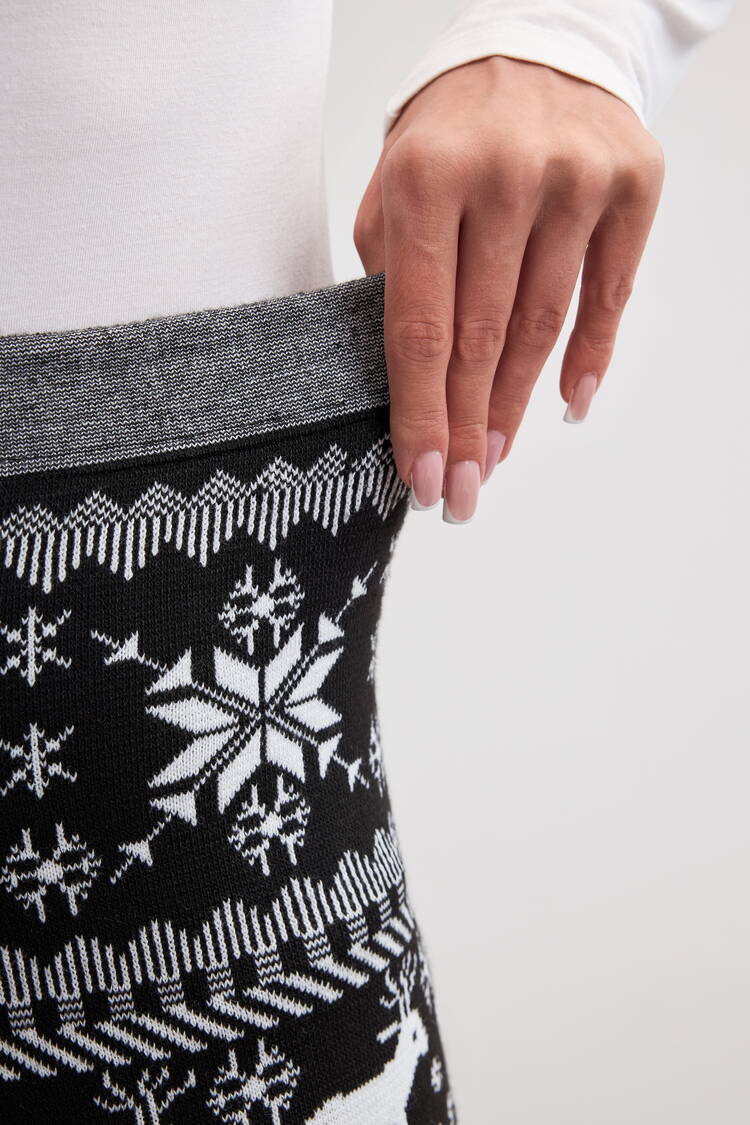 Лосины с принтом утепленные на меху шир.  750, рис. 23