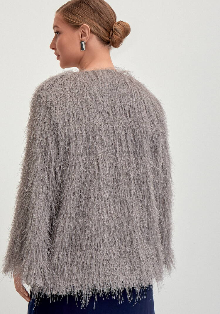 Жакет из ткани с блестящим ворсом шир.  750, рис. 11