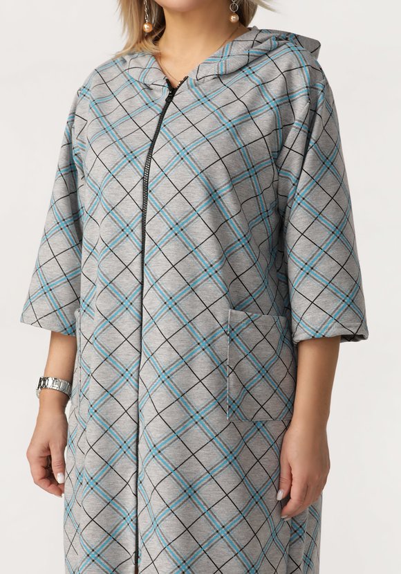 Халат женский с капюшоном Валентина шир.  580, рис. 3