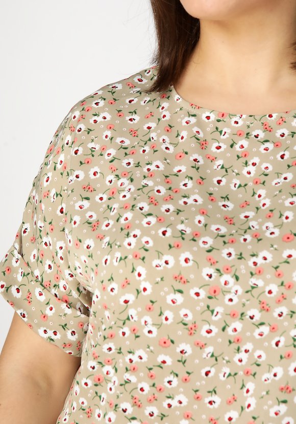 Блуза с цветочным принтом Оливия шир.  580, рис. 13