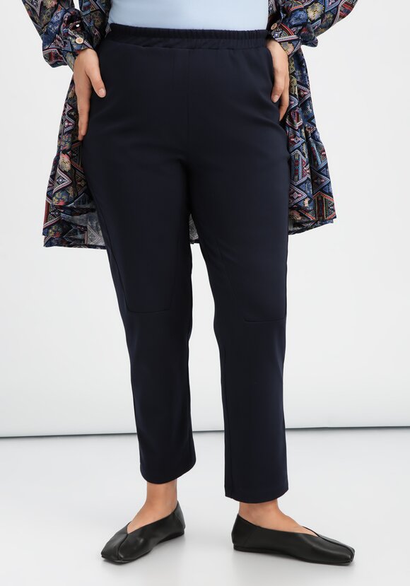 Брюки оригинального кроя на резинке шир.  580, рис. 27