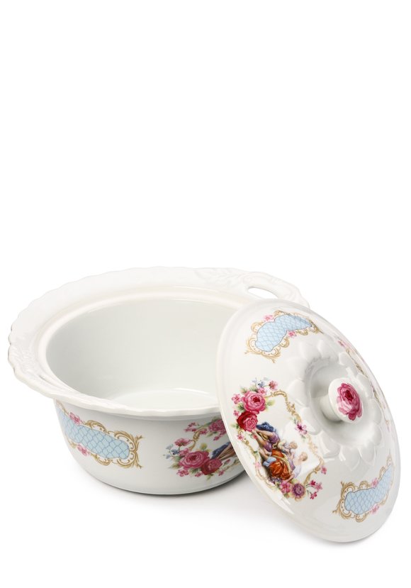 Мармит керамический с крышкой. шир.  580, рис. 2