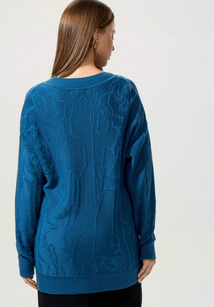 Кардиган удлиненный с абстрактным рисунком шир.  750, рис. 19