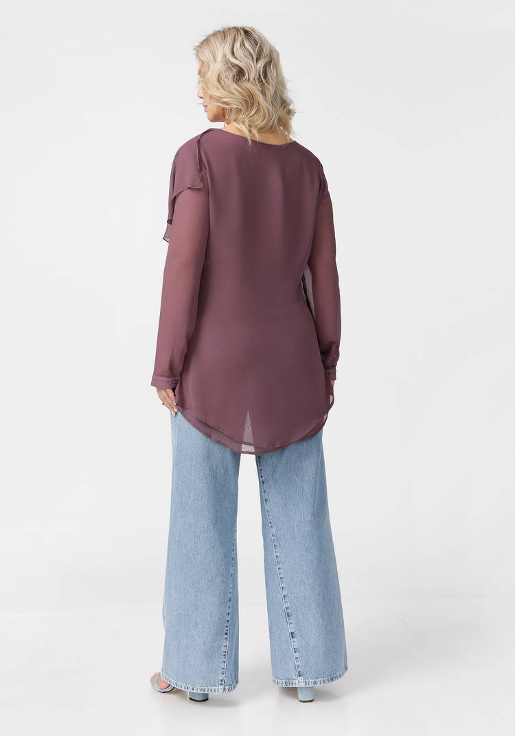 Туника удлиненная с широким воротником шир.  750, рис. 11