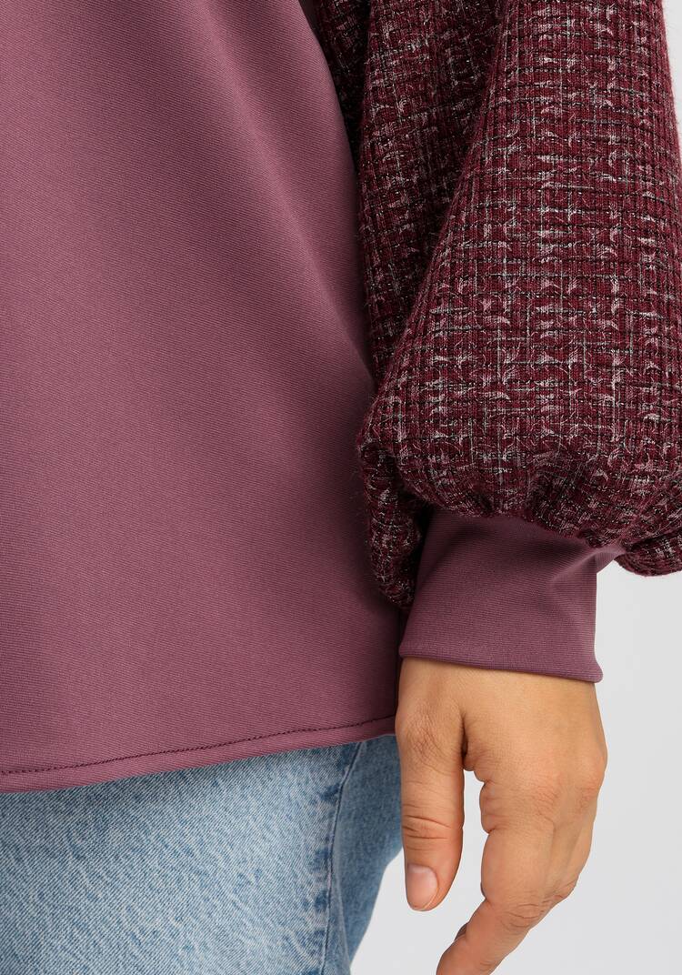 Блуза комбинированная свободного кроя шир.  750, рис. 15