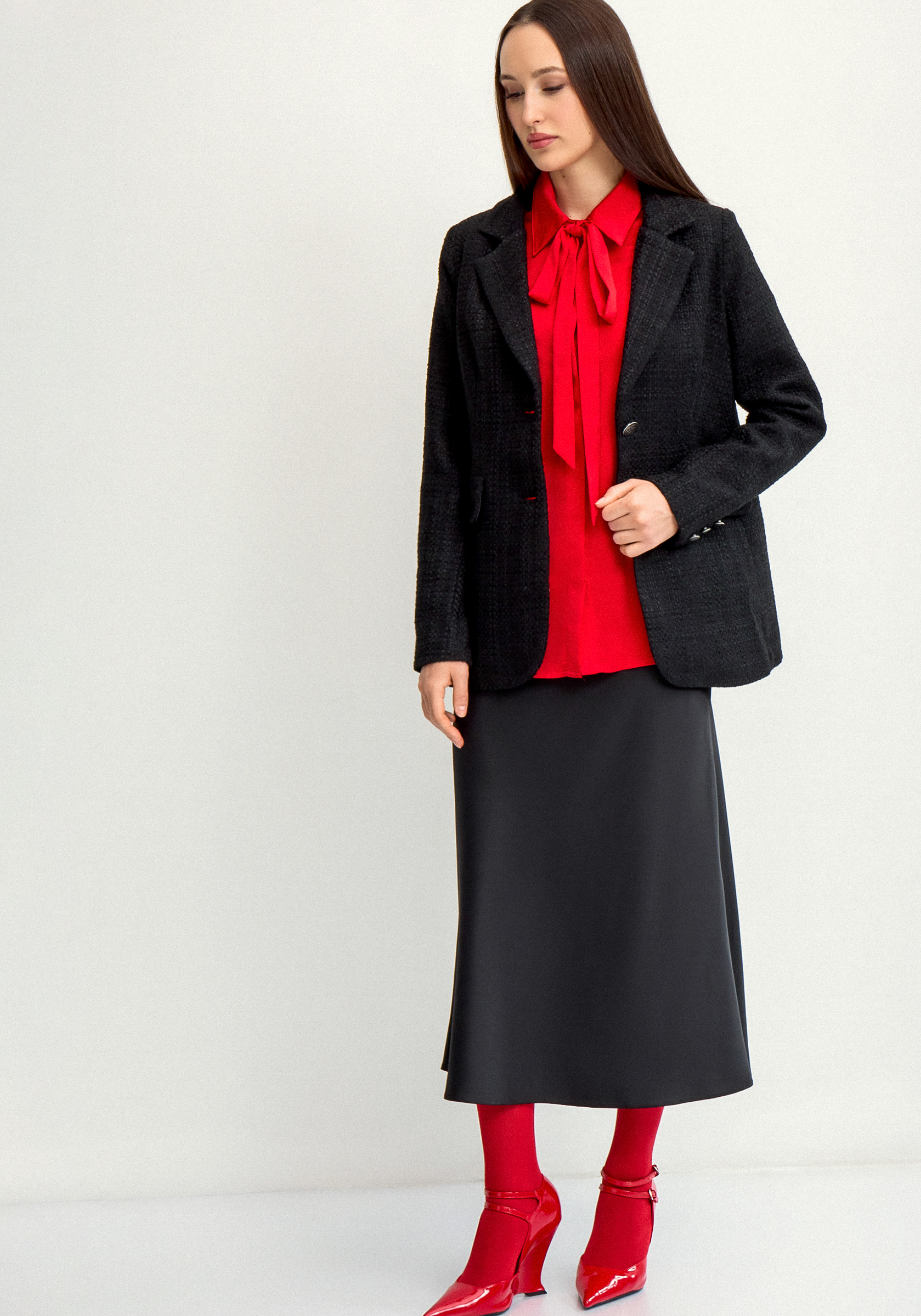 Юбка шелковая А-образного кроя 2299₽