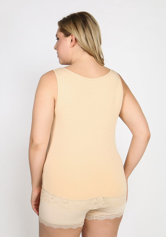 Майка с кружевом по низу Лайма шир.  580, рис. 16