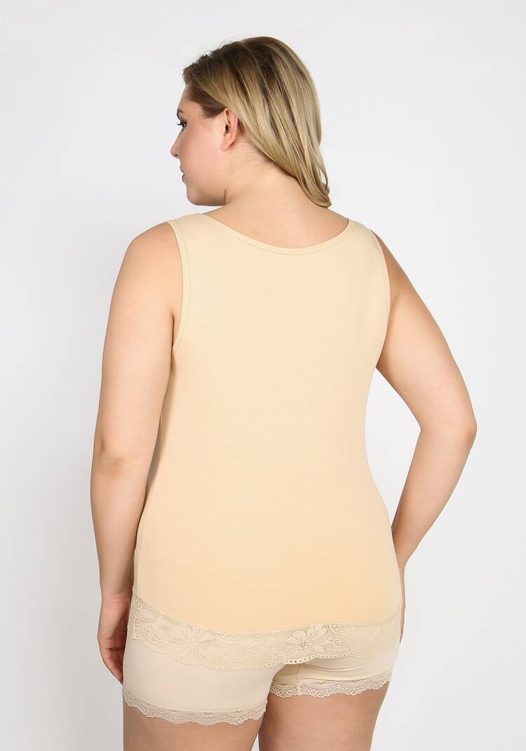 Майка с кружевом по низу Лайма шир.  750, рис. 16