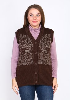 Безрукавка из верблюжьей шерсти