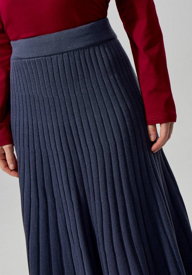 Юбка-плиссе на резинке ниже колена шир.  750, рис. 12