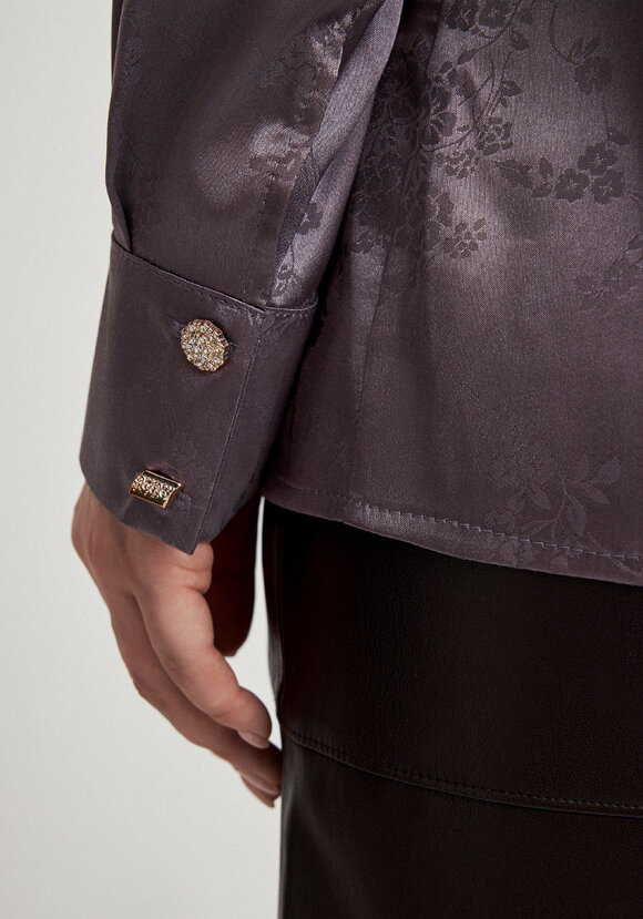 Блуза с жаккардовым принтом шир.  580, рис. 6