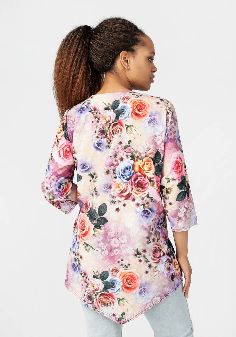 Блуза женская Букет цветов шир.  750, рис. 13
