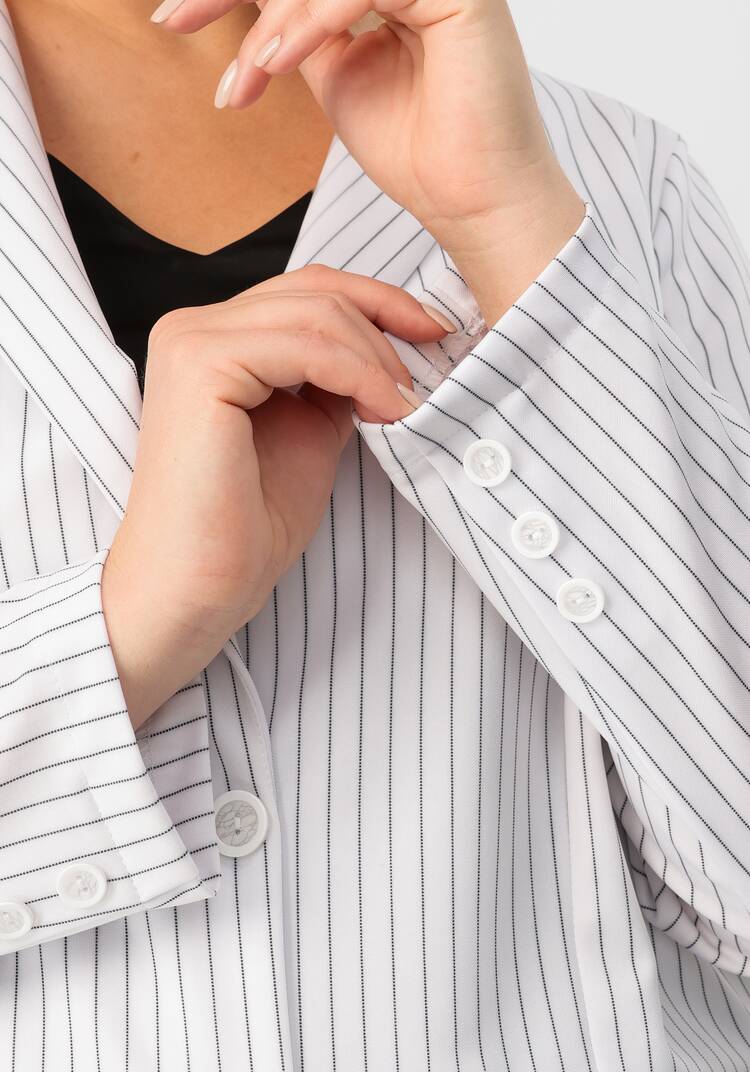 Пиджак однобортный в полоску шир.  750, рис. 16