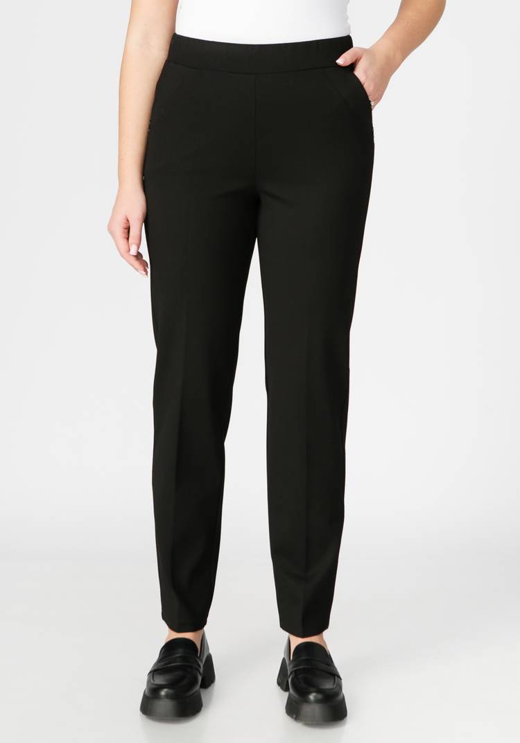 Брюки из плотной ткани джерси шир.  750, рис. 6