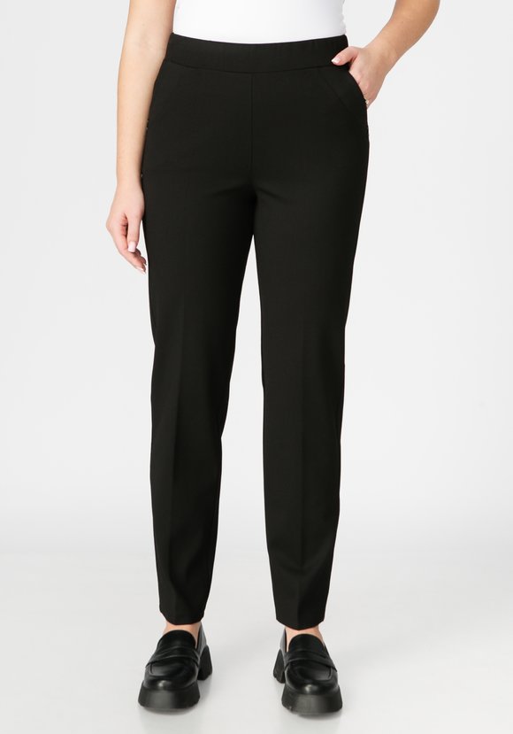 Брюки из плотной ткани джерси шир.  580, рис. 6