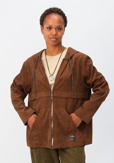 Куртка вельветовая с капюшоном