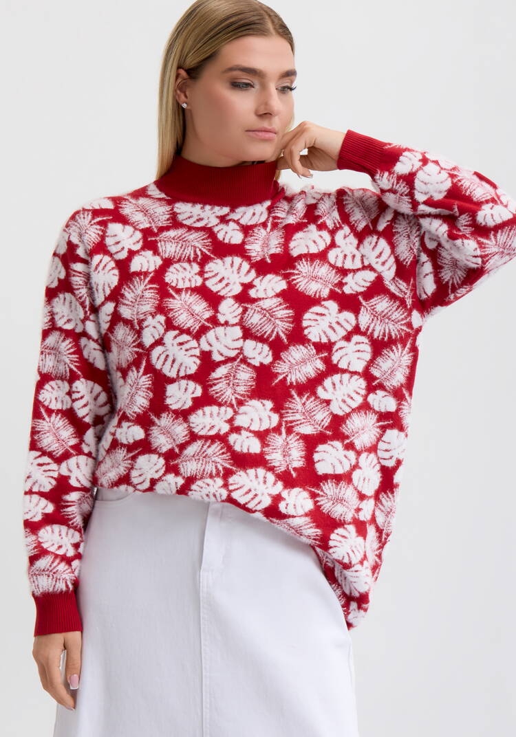 Туника пушистая с принтом шир.  750, рис. 25