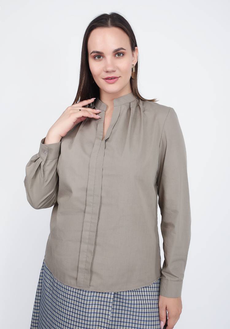 Рубашка с воротником стойка шир.  750, рис. 4