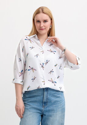 Блузка с принтом стрекозы