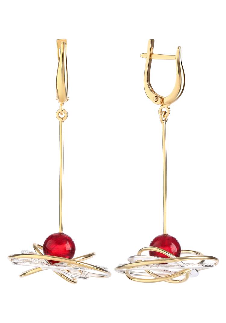 Серебряные серьги  Энергия  космоса шир.  750, рис. 2