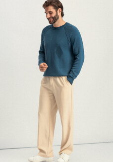 Джемпер прямого силуэта с ромбами