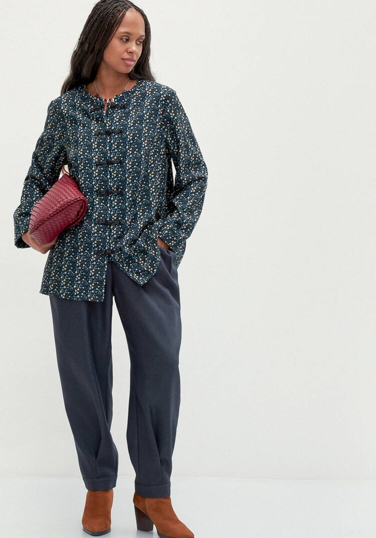 Блуза с оригинальными застежками шир.  750, рис. 11