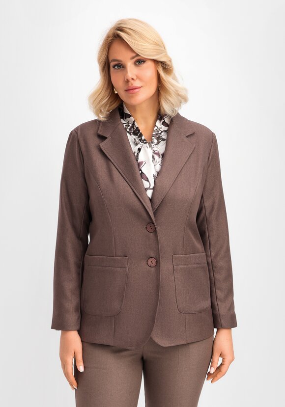 Пиджак с контрастным подкладом шир.  580, рис. 4