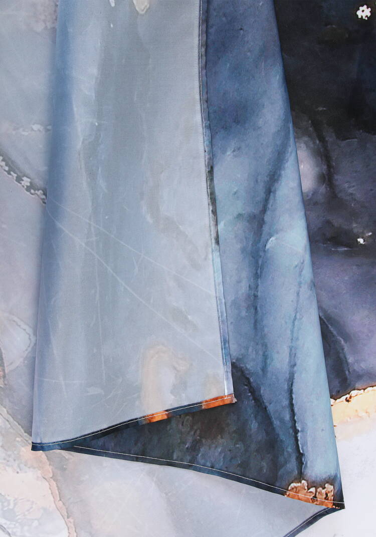 Штора для ванной Мраморный стиль шир.  750, рис. 4