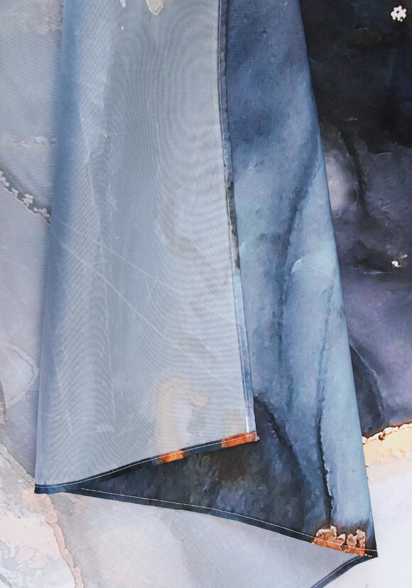 Штора для ванной Мраморный стиль шир.  580, рис. 4