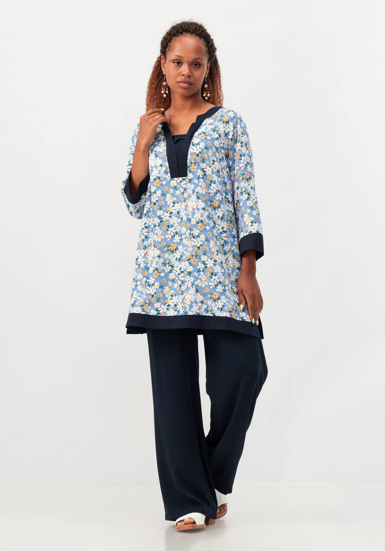 Туника с V-образным вырезом горловины шир.  750, рис. 8