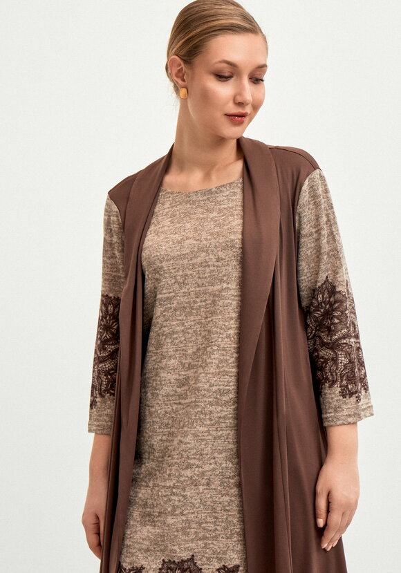 Плaтье с имитацией двойки шир.  580, рис. 2