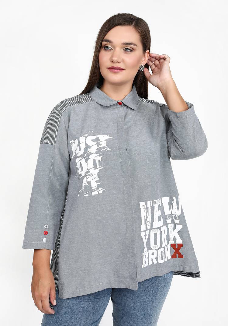 Блуза Яркость жизни шир.  750, рис. 5