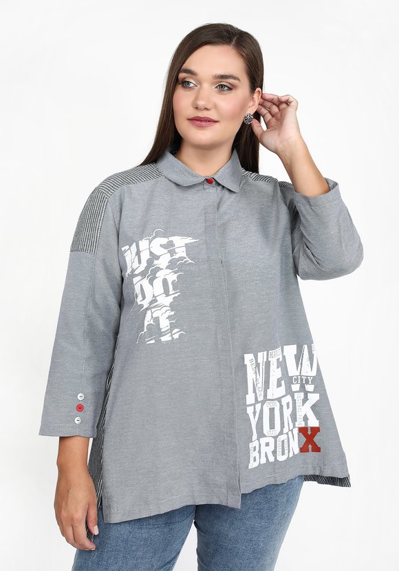 Блуза Яркость жизни шир.  580, рис. 5