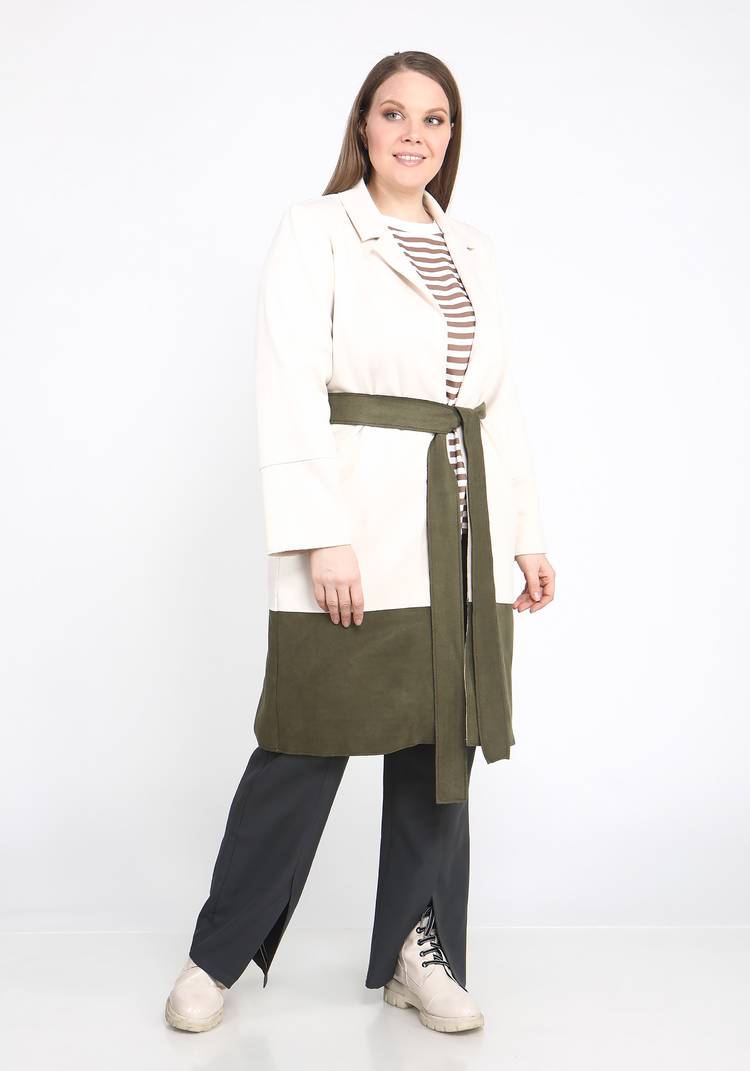 Кардиган из эко-замши с поясом шир.  750, рис. 10