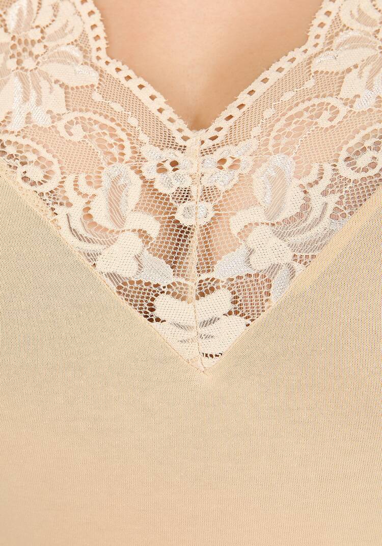 Майка с кружевом по низу Лайма шир.  750, рис. 17