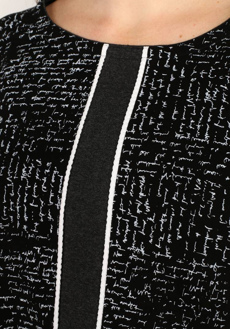 Туника комбинированная с карманами шир.  750, рис. 8