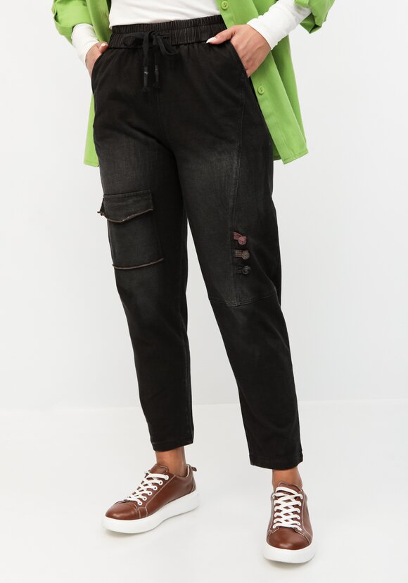 Брюки с оригинальным декором шир.  580, рис. 1