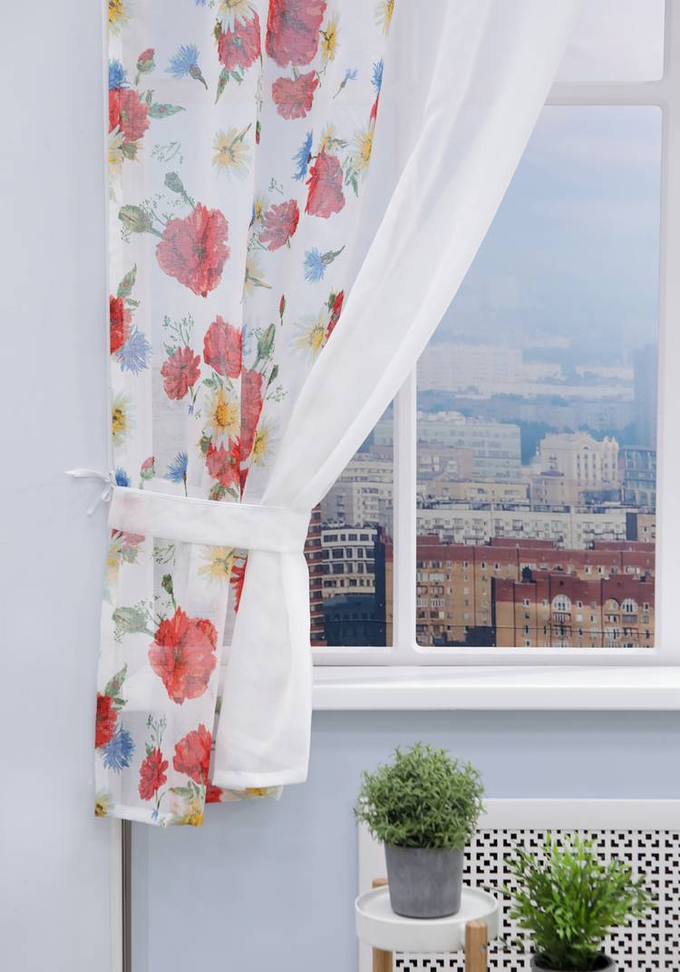 Шторы для кухни Алёна, с подхватами шир.  750, рис. 7